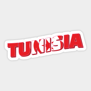 Tunisia vintage style retro souvenir Sticker